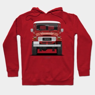 TLC FJ40 Hardtop Red Front Hoodie